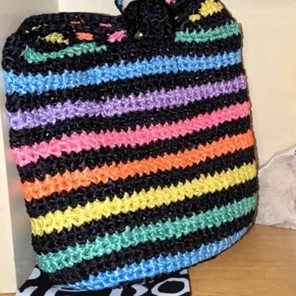 Kurt Geiger Multicolor Striped Tote Bag - Picture 4 of 5